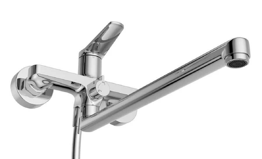 Смеситель для ванны Belbagno Unique хром UNIQUE-VASM-L-CRM (детальная фотография), хром