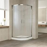 Душевой уголок профиль глянцевый хром стекло сатин Vegas-glass