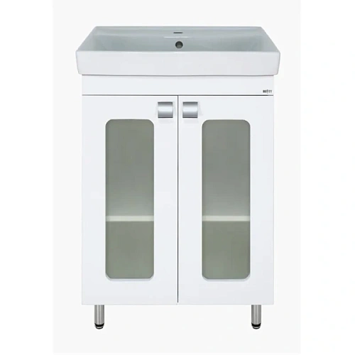 Тумба под раковину напольная Misty Урал 60 см белая - фото 1