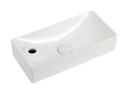 Раковина SantiLine 44 см правосторонняя белая - фото 2