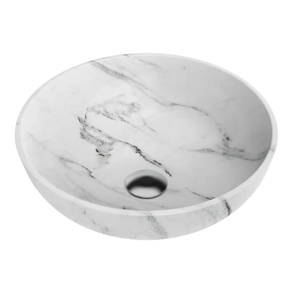 Раковина Omoikiri Hitomi Wh-Marble 41 см белая 4972078 (детальная фотография)