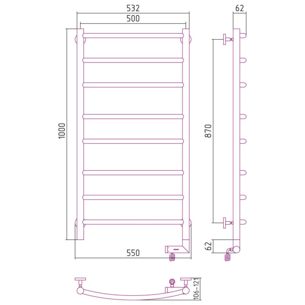 Схема (детальная фотография), настенные