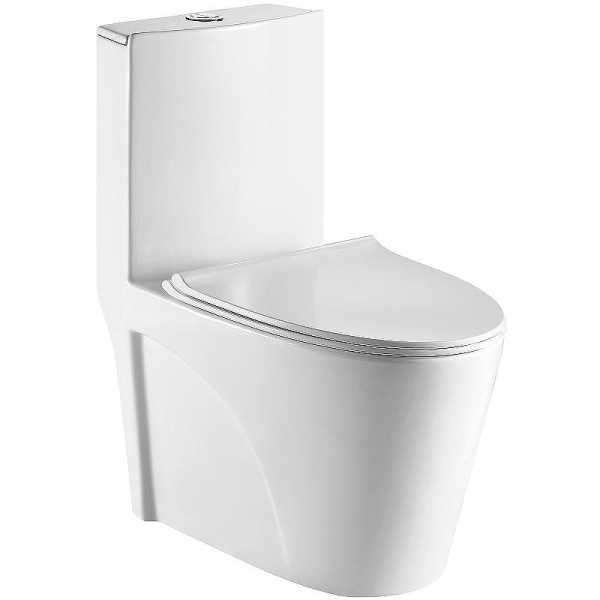 Унитаз моноблок WeltWasser Welzbach белый глянец WW WELZBACH 001GL-WT (детальная фотография), напольные