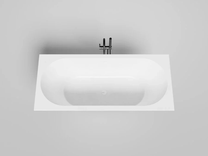 Ванна из искусственного камня Salini Ornella Axis KIt 170х75 см белый глянцевый 103513G (детальная фотография)