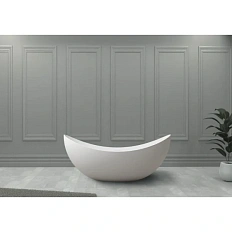 Ванна из искусственного камня Abber Stein 180x80 см отдельностоящая