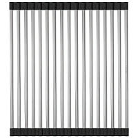 Ролл-мат для кухонных моек Paulmark 37.5 см брашированная сталь