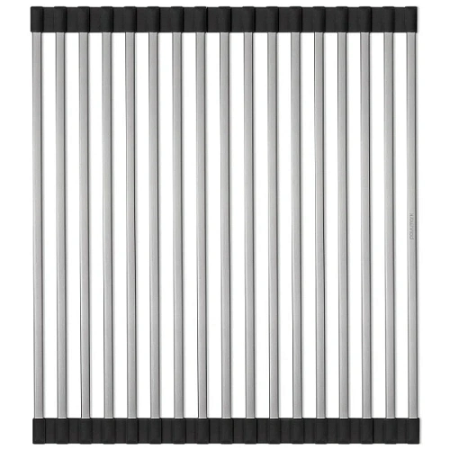 Ролл-мат для кухонных моек Paulmark 37.5 см брашированная сталь - фото 1