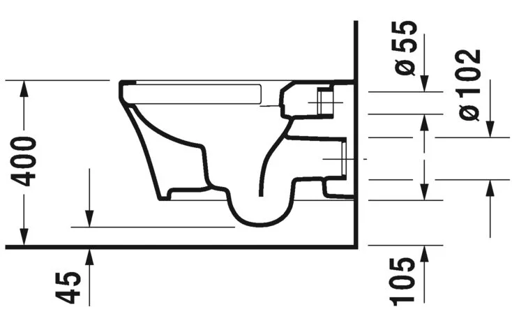 Унитаз подвесной, без смывного обода, Duravit Rimless P3 Comforts 2561090000 (детальная фотография) index_1