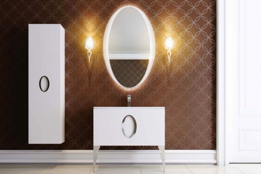 Мебель для ванной La Beaute KANTAL 85 (детальная фотография), современная, hi-tech