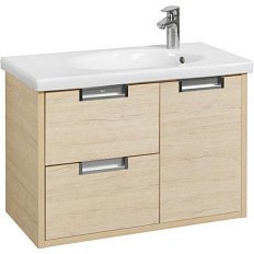 Тумба с раковиной подвесная Roca Etna 857301 80 см с двумя ящиками и дверкой