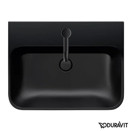 Раковина Duravit Happy D.2 60 см антрацит матовый 2360601300 (детальная фотография), современные, hi-tech