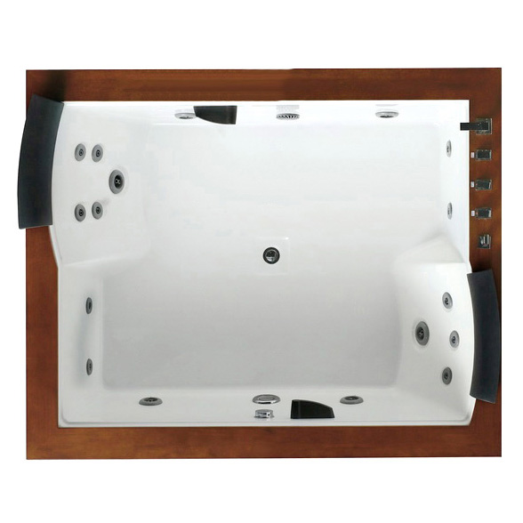 Ванна акриловая правосторонняя с гидромассажем Gemy G9052 II B R (детальная фотография), современныe, hi-tech