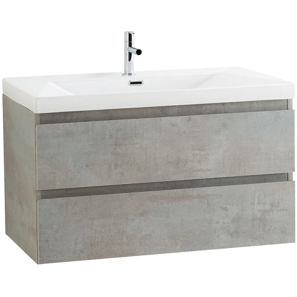 Тумба с раковиной подвесная Cezares MOLVENO-90-2C-SO 90 см с ящиками (детальная фотография)