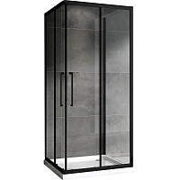 Душевой уголок Abber Schwarzer Diamant 90х90 см стекло прозрачное