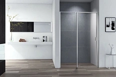 Душевая дверь в нишу Cezares Urban 110 см профиль хром