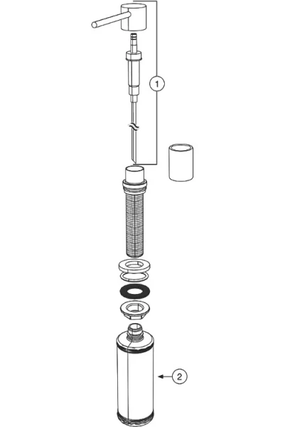 Дозатор Blanco Lato черный матовый 525789 (детальная фотография) index_4