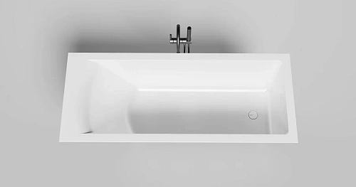 Ванна из искусственного камня Salini Cascata Kit 170х70 см белая матовая - фото 1