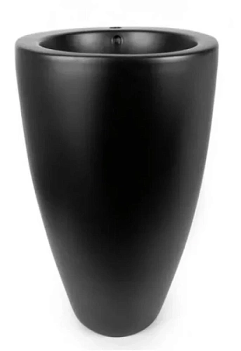 Раковина напольная SantiLine 50 см черная матовая - фото 3