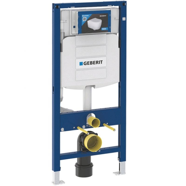 Унитаз с инсталляцией Geberit Smyle с быстросъемной крышкой 500.300.21.S (детальная фотография), с инсталляцией