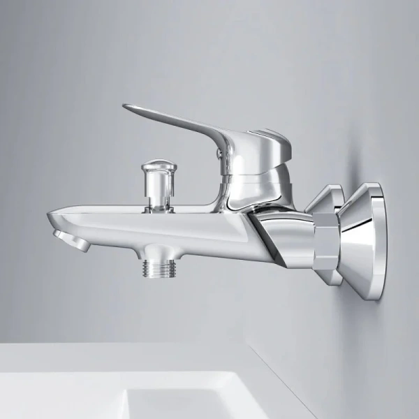 Смеситель для ванны Am.Pm Sunny хром F85C10000 (детальная фотография), однорычажные, двухрычажные