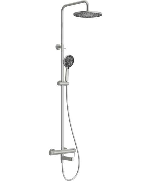 Душевая стойка BelBagno Delta сатин DEL2.0-VSCM-IN (детальная фотография), матовый хром