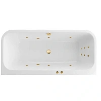 Ванна гидромассажная Excellent Arana Line 180 x 85 см, белый/золото, WAEX.ARA18.LINE.GL