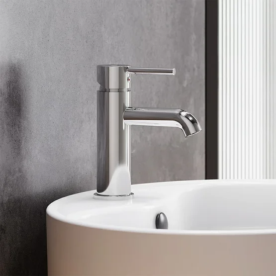 Смеситель для раковины Damixa Scandinavian Pure хром 360210000 (детальная фотография), современные, hi-tech