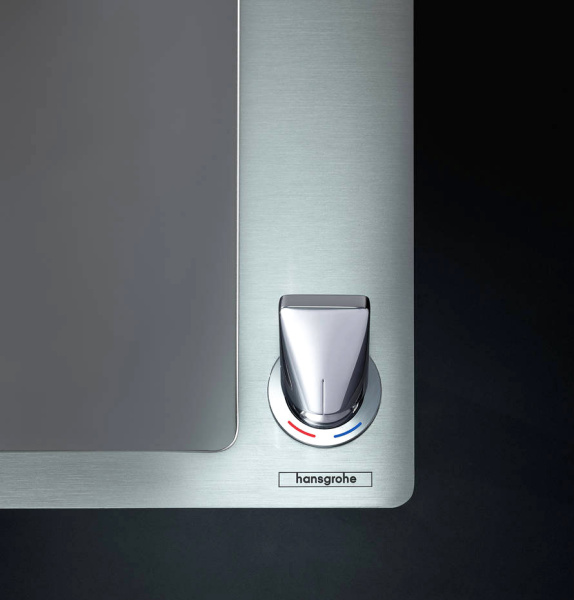 Мойка для кухни Hansgrohe C71-F660-08 хром 43202000 (детальная фотография), прямоугольной формы