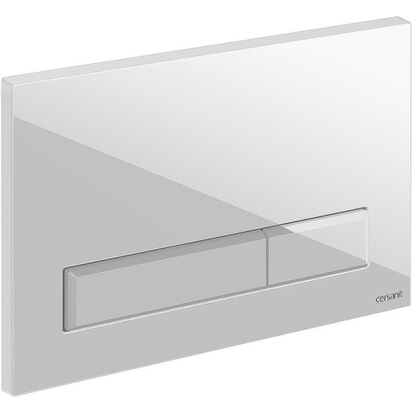 Клавиша смыва Cersanit Blick пластик белая матовая 64113 (детальная фотография), нет в наличии