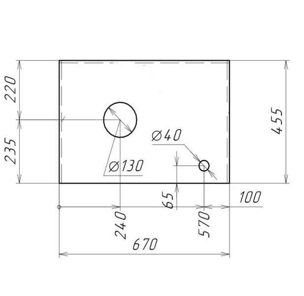 Столешница под раковину Grossman Флай 67 см серая 507002 (детальная фотография), в наличии