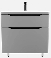 Тумба под раковину напольная Style Line Марелла Люкс Plus 80 см серый матовый антискрейтч