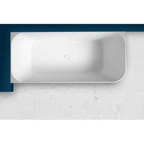 Ванна из искусственного камня Abber Stein 170x75 см левосторонняя - фото 1