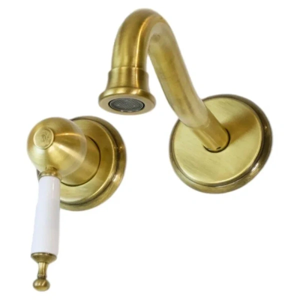 Смеситель для раковины Migliore Oxford бронза 19092 (детальная фотография), из латуни, округлая форма