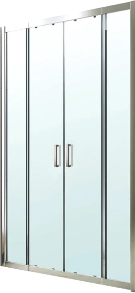 Душевая дверь в нишу BERGES Porta 160 см профиль хром 063102 (детальная фотография), современные, hi-tech