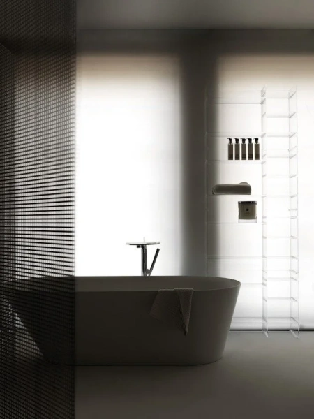 Ванна из искусственного камня Laufen Kartell 172х82 см отдельностоящая 2.2633.2.000.000.1 (детальная фотография), белые