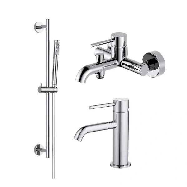 Душевой комплект Акватек Европа хром AQ1330CR (детальная фотография)