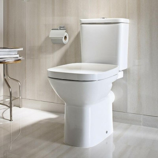 Унитаз компакт Roca Debba 34299700Y с бачком (детальная фотография), современные, hi-tech, прямоугольные