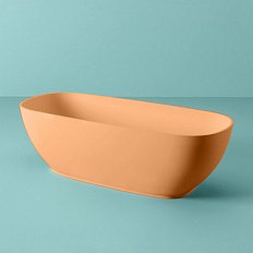Ванна отдельностоящая из искусственного камня, arancio cammeo, Artceram Hoop