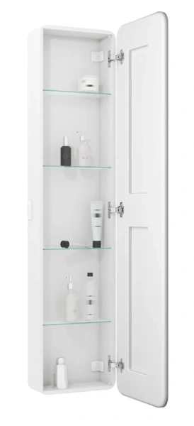 Шкаф-пенал подвесной Misty Лоренцо 40 см с розеткой МВК009 (детальная фотография), подвесные