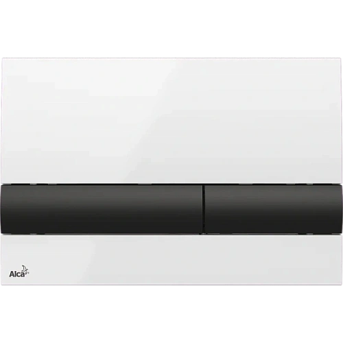 Клавиша смыва Alcaplast белая/кнопки черный - фото 5