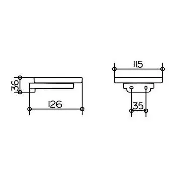 Мыльница для ванной Keuco Moll   12755 019000 (детальная фотография), современные, hi-tech