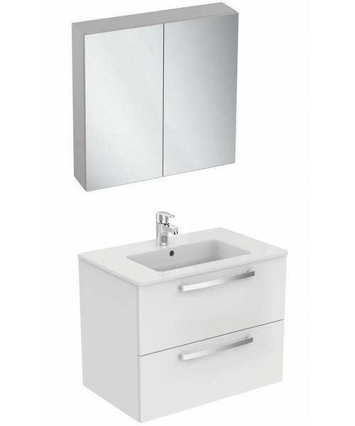 Тумба под раковину подвесная Ideal Standard Tempo 70 см белый глянец E0537WG (детальная фотография), нет в наличии