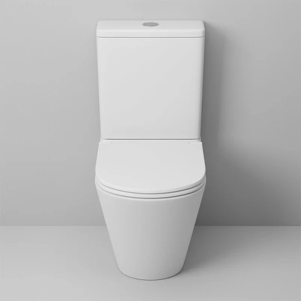 Унитаз компакт Grossman белый матовый GR-4450MS (детальная фотография), современные, hi-tech, круглые