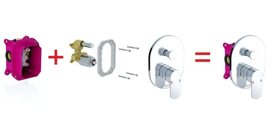 Смеситель скрытого монтажа Ravak Chrome CR 065.00 X070056 (детальная фотография), современные, hi-tech