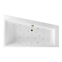 Ванна гидромассажная Excellent Sfera Relax 170 x 100 см, правая, белый/бронза, WAEX.SFP17.RELAX.BR