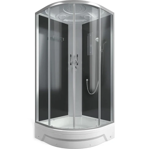 Душевая кабина Erlit Comfort 100х100 см стекло тонированное ER351026-C4-RUS (детальная фотография), со средним поддоном