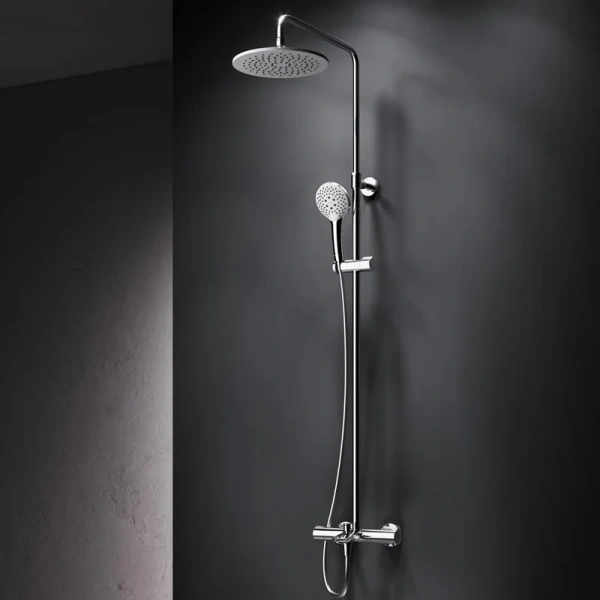 Душевая стойка Am.Pm Gem с термостатом F0790520 (детальная фотография), с тропическим душем