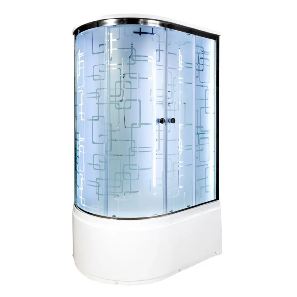 Душевая кабина Deto EM4511 110x80 см с led освещением (детальная фотография), 110х80