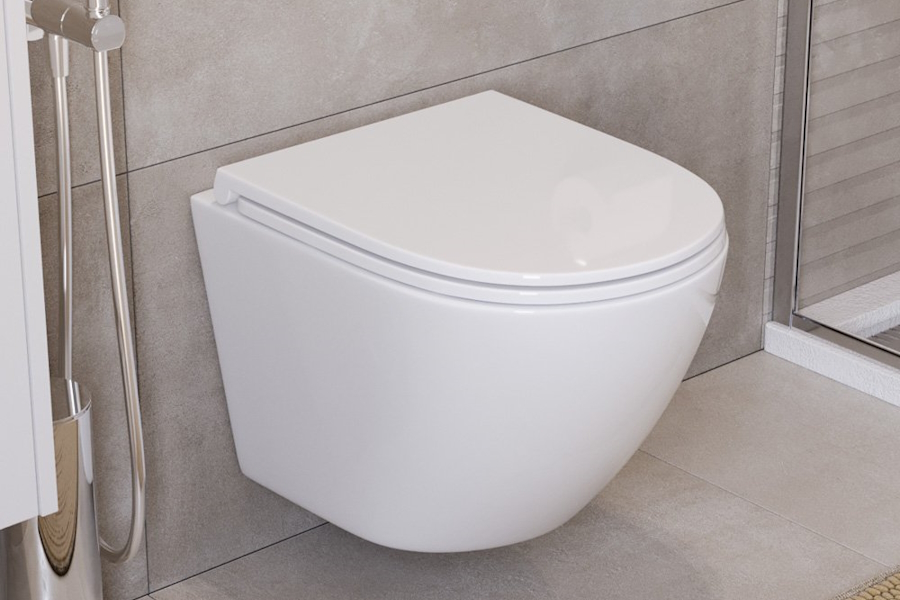 Унитаз подвесной BelBagno Uno безободковый BB3105CHR (детальная фотография), фаянс, керамика