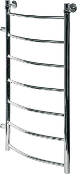 Полотенцесушитель водяной Ника Arc 100x50 см хром ЛД 100/50 бок 60 (детальная фотография), современные, hi-tech